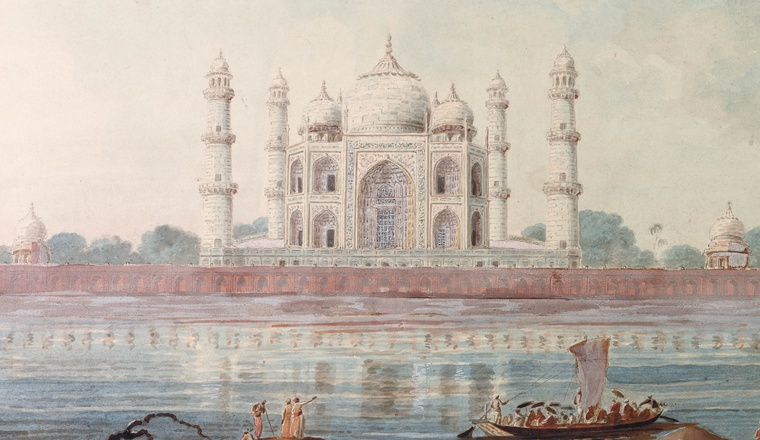 <span class="title">The Taj Mahal<span class="title_comma">, </span></span><span class="year">Murshidabad 1795-1807</span>