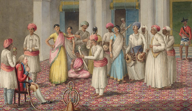 <span class="title">Lucknow Nautch<span class="title_comma">, </span></span><span class="year">Murshidabad, 1795-1807</span>