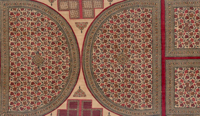 <span class="title">Long length of uncut cloth, possibly for temple or palace furnishings<span class="title_comma">, </span></span><span class="year">South-east India, Coromandel Coast or Deccan, c. 1800</span>