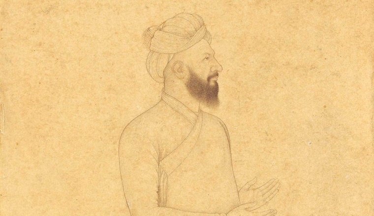 <span class="title">A Mughal Courtier<span class="title_comma">, </span></span><span class="year">Imperial Mughal, c. 1660</span>