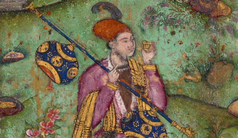 <span class="title">Musician holding a vina<span class="title_comma">, </span></span><span class="year">Bijapur, c. 1600</span>